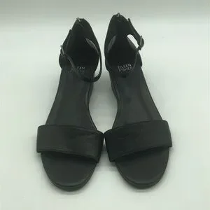 Eileen Fisher | Shoes | Eileen Fisher Womens Mara Black  Eileen Fisher Womens Mara Black Tumbled Leather Wedge Sandal main image 2